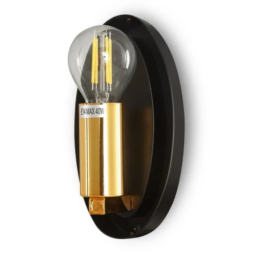 Maytoni Mabell wandlamp van glas, goud
