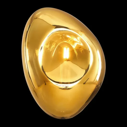 Maytoni Mabell wandlamp van glas, goud