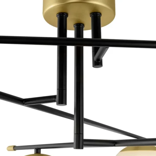 Maytoni Nostalgia, plafondlamp 6-lamps, glas