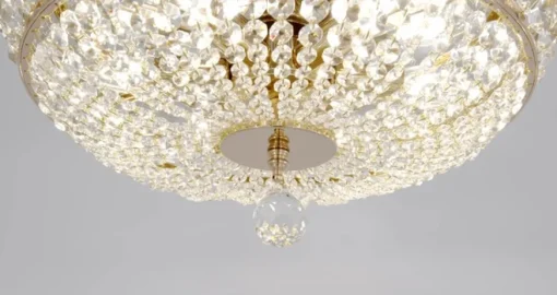 Maytoni Ottilia plafondlamp kristallen, Ø 43,5 cm