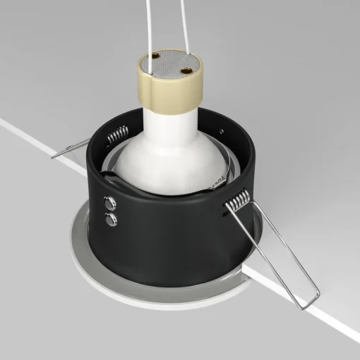 Maytoni plafond inbouwlamp Zoom wit Ø 8,5 cm aluminium IP65 GU10