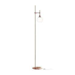 Maytoni vloerlamp Erich, messing rosé, glas/metaal, 1-lamp.