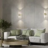 Maytoni wandlamp Antic, 2-lamps, goud/amber, glas