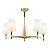 Maytoni Zaragoza kroonluchter 5-lamps stoffen kap