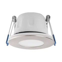 MEGAMAN LED inbouwspot Tego Slim, 10-pak, 4.000 K, nikkel