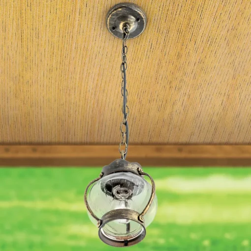 Met geblazen glas - hanglamp Margerite voor buiten