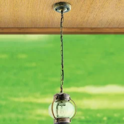 Met geblazen glas - hanglamp Margerite voor buiten