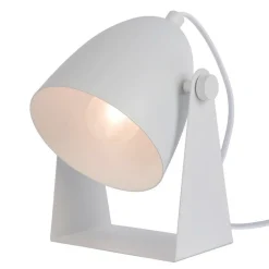 Metalen tafellamp Chago, wit