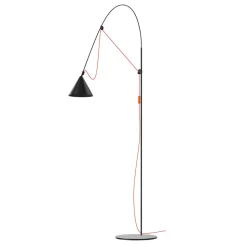 midgard AYNO L vloerlamp zwart/oranje 2.700K