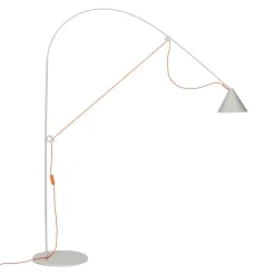 midgard AYNO L vloerlamp grijs/oranje 3.000K