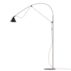midgard AYNO L vloerlamp zwart/oranje 3.000K