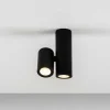 Milan Kronn plafondspot 2-lamps zwart