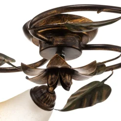 Miranda plafondlamp 3-lamps, brons