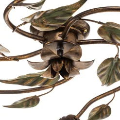 Miranda plafondlamp 5-lamps, brons