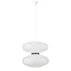 Mite hanglamp met witte papieren kap