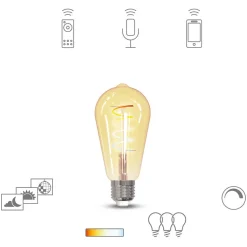 Müller licht tint LED lamp Retro Gold E27 5,5W