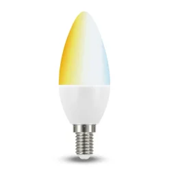 Müller licht tint white LED-kaarslamp E14 5,8W