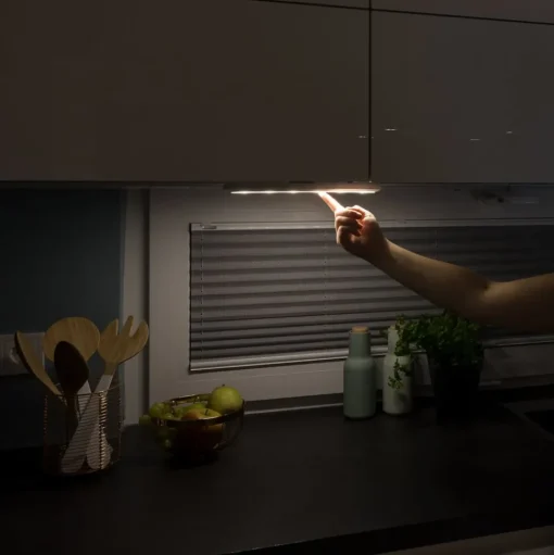 Mobina Push 10 LED meubelverlichting, wit, 9,7 cm lang