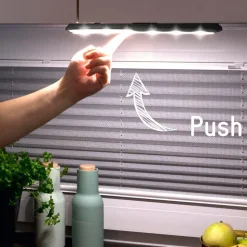 Mobina Push 15 LED meubelverlichting, oplaadbare batterij, zwart