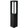 Moderne Alu sokkellamp 936 zwart