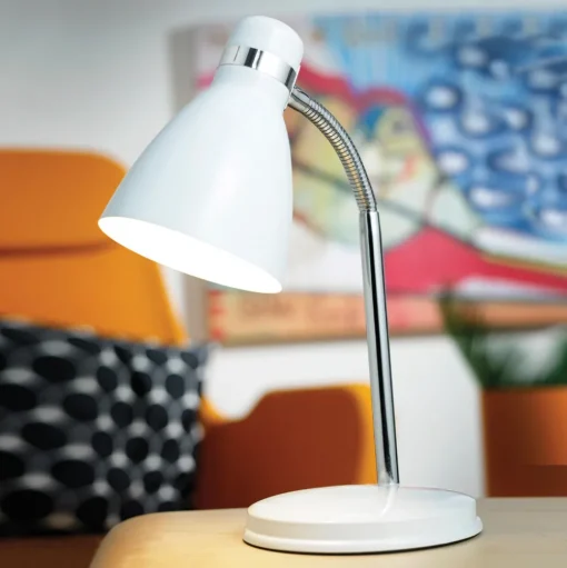 Moderne tafellamp CYCLONE wit