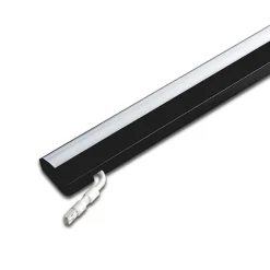 ModuLite F LED meubelverlichting, zwart, 120 cm, 3.000 K aluminium