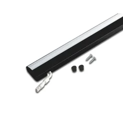 ModuLite F LED meubelverlichting, zwart, 120 cm, 3.000 K aluminium
