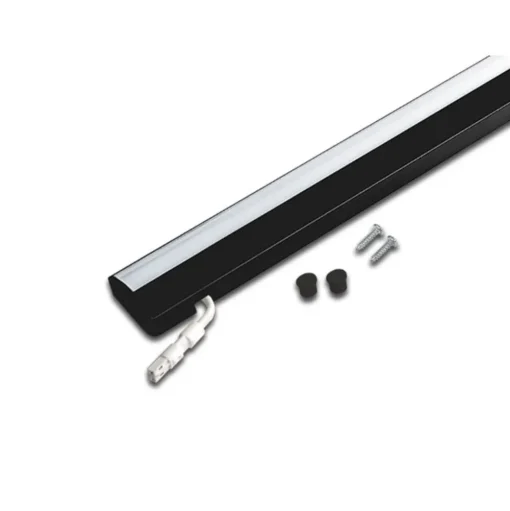 ModuLite F LED meubelverlichting, zwart, 120 cm, 3.000 K aluminium