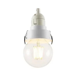 Molto Luce inbouwlamp Willi 68R, wit, aluminium, E27