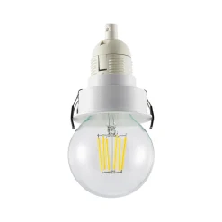 Molto Luce inbouwlamp Willi 68R, wit, aluminium, E27
