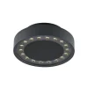 Molto Luce LED buiten plafondlamp Nona, Ø 18,2 cm, antraciet