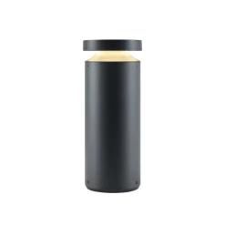 Molto Luce LED sokkellamp Mona, Ø 18 cm, aluminium, hoogte 45 cm