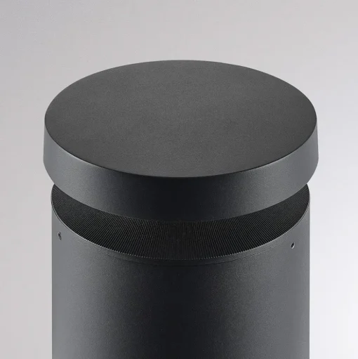 Molto Luce LED sokkellamp Mona, Ø 18 cm, aluminium, hoogte 45 cm