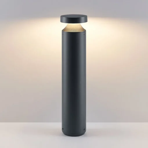 Molto Luce LED sokkellamp Mona, Ø 10 cm, aluminium, hoogte 45 cm