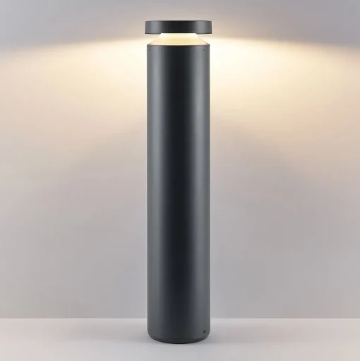 Molto Luce LED sokkellamp Mona, Ø 18 cm, aluminium, hoogte 85 cm