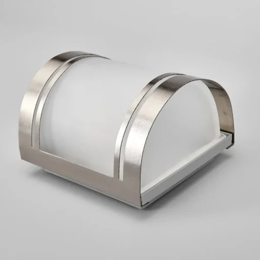 Mooi ontworpen RVS-wandlamp Lenea