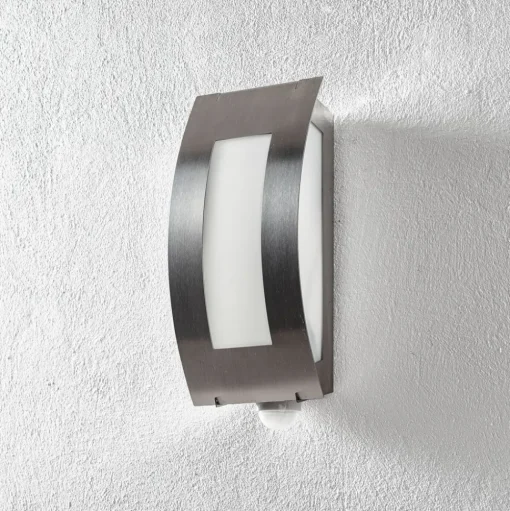 Mooie buitenwandlamp Quadrat met sensor