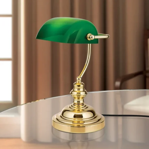 Mooie tafellamp Onella, groen