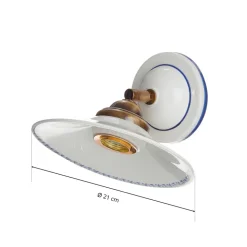 Mooie wandlamp IL PUNTI met keramieken kap