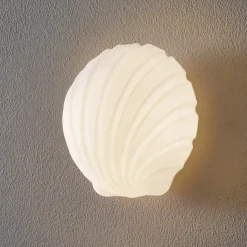 Mydi wandlamp van glas, wit gesatineerd