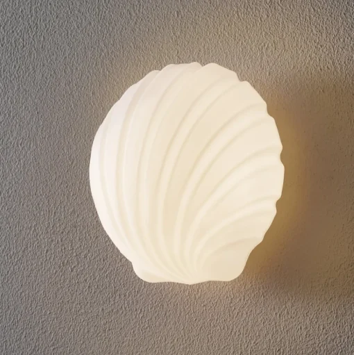 Mydi wandlamp van glas, wit gesatineerd
