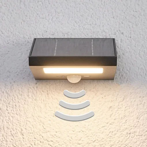 Naar onder schijnende Solar-buitenwandlamp Felin