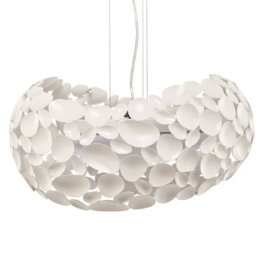 Narisa LED hanglamp 5xG9, Ø47cm, wit
