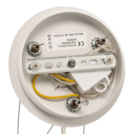 Narisa LED hanglamp 5xG9, Ø47cm, wit