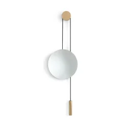 New Works spiegel Rise and Shine, messing, Ø 45 cm, glas