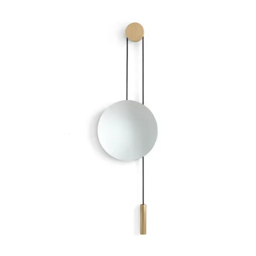 New Works spiegel Rise and Shine, messing, Ø 45 cm, glas