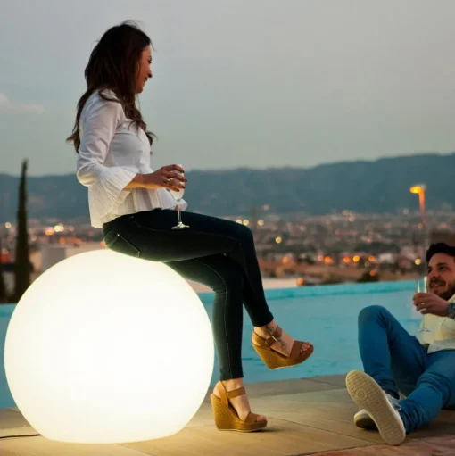 Newgarden Buly vloerlamp globe, Ø 80 cm