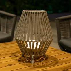Newgarden Conta LED tafellamp taupe 32cm