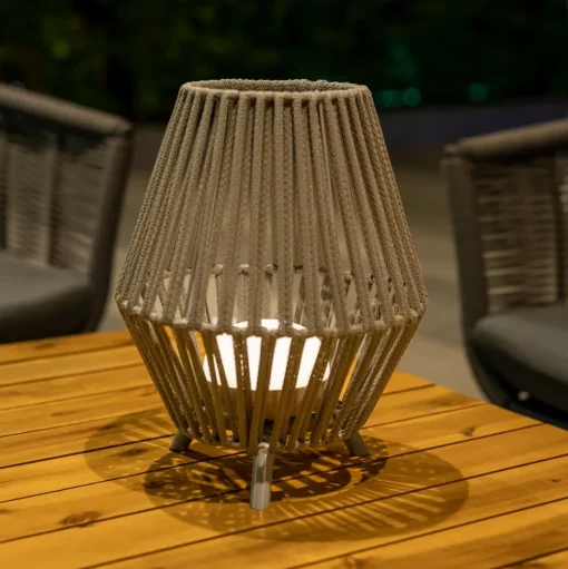 Newgarden Conta LED tafellamp taupe 32cm