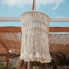 Newgarden hanglamp Mykonos, wit, katoen